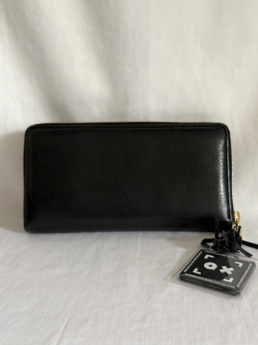 Gucci Soho Zip Around Wallet Black Leather GG Logo Tassel - Picture 5 of 16
